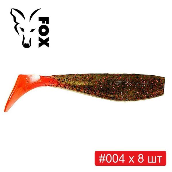 Set silicone FOX SWIMMER 8 cm #S5 - 6 colors x 8 pcs = 48 pcs 184058 фото