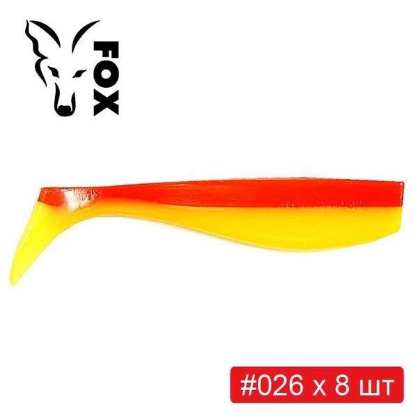 Набор силикона FOX SWIMMER 8 см #S5 - 6 цветов х 8 шт = 48 шт 184058 фото