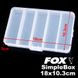 FOX SimpleBox D, 18*10.3*3cm, Clear FXSMPLBX-D фото 1
