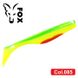 Silicone vibrating tail FOX 9cm Abyss #085 (chartreuse lime red) (1 piece) 7443 фото 1