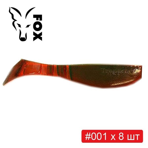 Набір силікона FOX TRAPPER 8 см #T1 - 6 кольорів х 8 шт = 48 шт 218849 фото
