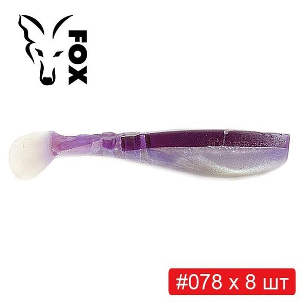 Набор силикона FOX TRAPPER 8 см #T1 - 6 цветов х 8 шт = 48 шт 218849 фото