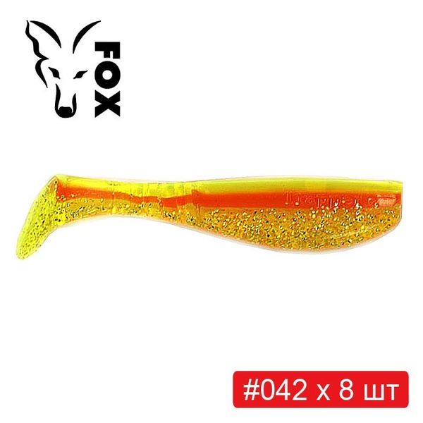 Set silicone FOX TRAPPER 8 cm #T4 - 6 colors x 8 pcs = 48 pcs 218854 фото