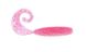 Silicone twister Reins Fat G-tail Grub 3" #317 Pink Silver (edible, 12 pcs) 6421 фото 1