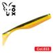 Silicone vibrating tail FOX 9cm Abyss #033 (black yellow perlamutr) (1 piece) 259990 фото 1