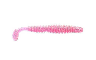 Silicone vibrating tail Reins Bubbring Shad 4" #317 Pink Silver (edible, 8 pcs) 6072 фото