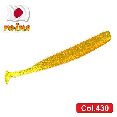 Silicone vibrating tail for micro jig Reins Aji Adder Shad 2" #430 Motor Oil Gold FLK (edible, 15 pcs) 6045 фото