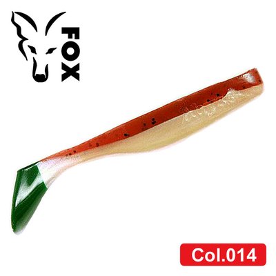 Silicone vibrating tail FOX 9cm Abyss #014 (bordo green perlamutr) (1 piece) 259979 фото