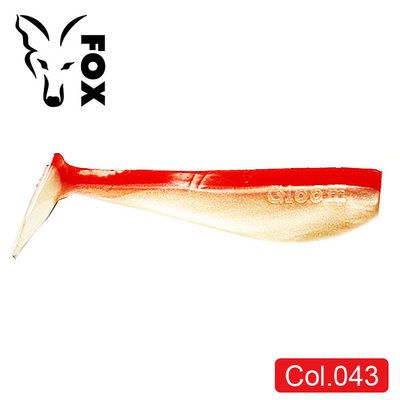 Silicone vibrating tail FOX 14cm Gloom #043 (red perlamutr) (1 piece) 9855 фото