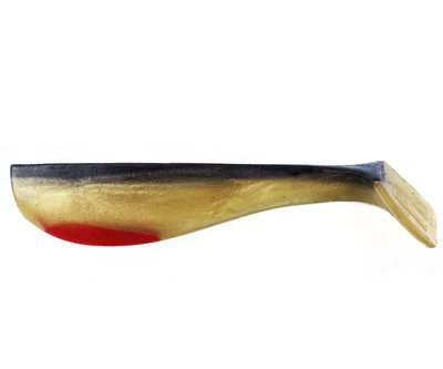 Silicone vibrating tail BIG HAMMER "Square Tail" 5" - #24 - Bleeding Olive Herring (1 piece, 12.5 cm) 9386 фото