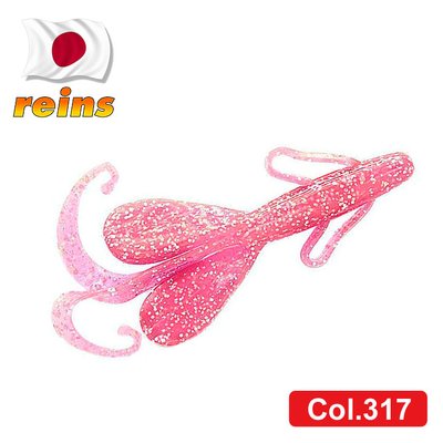 Silicone crayfish Reins Hog 3.5" #317 Pink Silver (edible, 8 pcs) 6413 фото