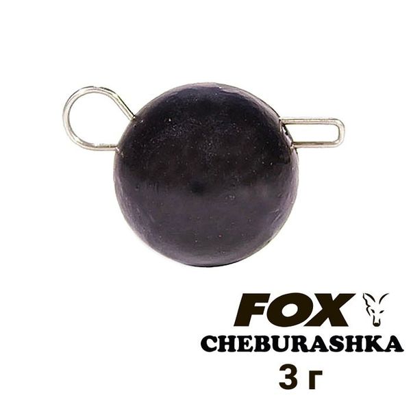 Lead weight "Cheburashka" FOX 3g black (1 piece) 8609 фото