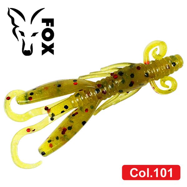 Silicone nymph for microjig FOX 5cm Cricket #101 (electric green pumpkin) (edible, 15 pcs) 5485 фото