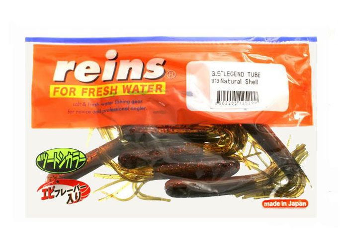 Silicone octopus Reins Legend Tube 3.5" #B13 Natural Shell (edible, 8 pcs) 6025 фото