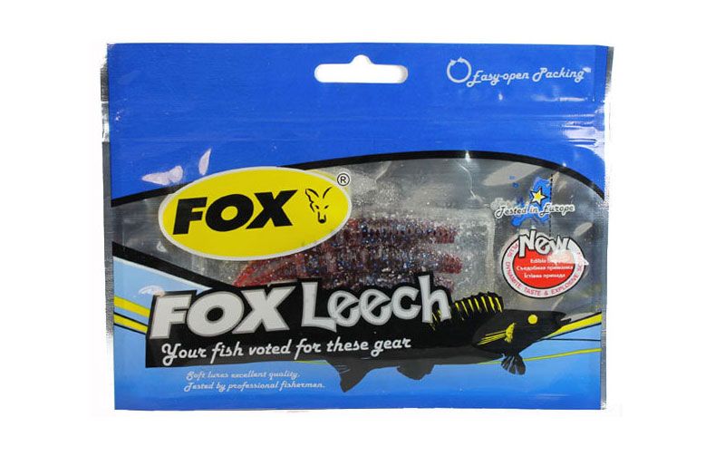 Silicone slug FOX 9cm Leech (JAVASTICK) #090 (electric june bug) (edible, 6 pcs) 8789 фото