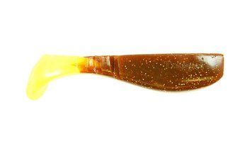 Silicone vibrating tail FOX 6cm Trapper #058 (brown yellow) (1 piece) 260520 фото