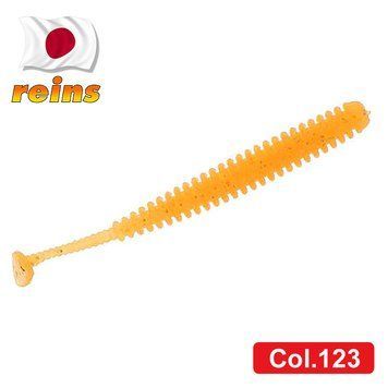Силіконовий віброхвіст для мікроджига Reins Aji Adder Shad 2" #123 Glow Freezin Mikan (їстівний, 15шт) 6371 фото