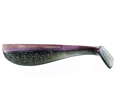 Silicone vibrating tail BIG HAMMER "Square Tail" 5" - #35 - Purple Haze (1 piece, 12.5 cm) 9397 фото