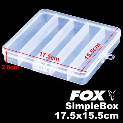 Коробка FOX SimpleBox C, 17.5*15.5*2.8cm, Clear FXSMPLBX-C фото