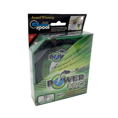 Cord PowerPro Moss Green 30lb 92m 0.28mm EQ.DIA.8. USA 6876 фото