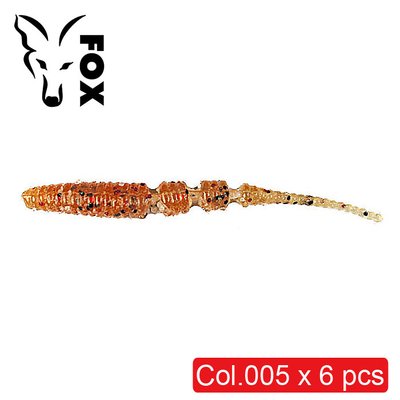 Silicone slug FOX 9cm Leech (JAVASTICK) #005 (caramel) (edible, 6 pcs) 8841 фото