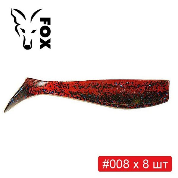 Набір силікона FOX SWIMMER 8 см #S5 - 6 кольорів х 8 шт = 48 шт 184058 фото