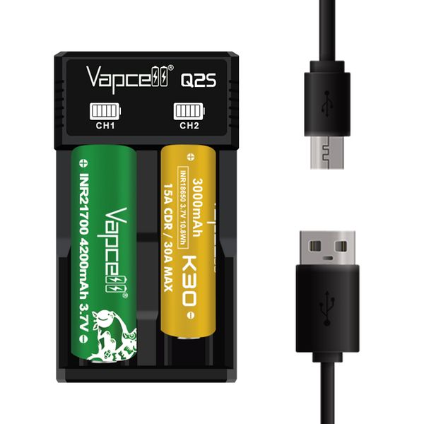 Vapcell Q2S - smart charger with 2 channels 1 A for Ni-Mh, Ni-Cd and Li-Ion VapcellQ2S фото