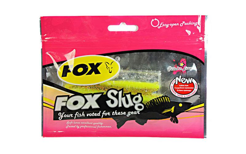 Silicone slug FOX 9cm Slug #089 (electric marsh) (edible, 6 pcs) 8780 фото