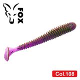 Silicone vibrating tail for microjig FOX 5cm Slink #108 (sucker, shit lilac) (edible, 1 piece) 5919 фото