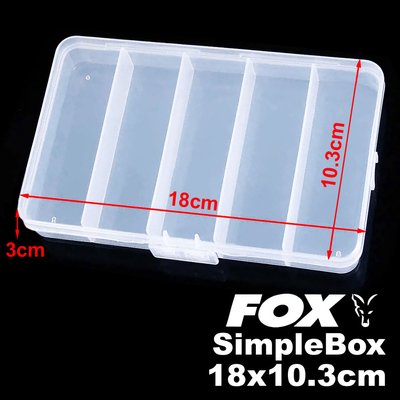 FOX SimpleBox D, 18*10.3*3cm, Clear FXSMPLBX-D фото