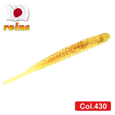 Silicone slug for micro jig Reins Aji Adder 2" #430 Motor Oil Gold FLK (edible, 15 pcs) 8850 фото