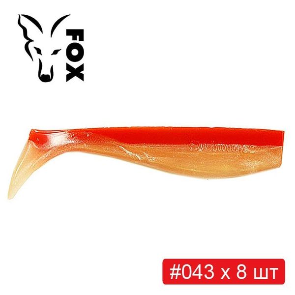 Набір силікона FOX SWIMMER 8 см #S6 - 6 кольорів х 8 шт = 48 шт 184059 фото