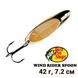 Блешня коливальна Bass Pro Shops Wind Rider Spoon 42гр WR1.5-01 Gold 7176 фото 1