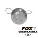 Свинцовый груз "Чебурашка" FOX 10г (1шт) 8569 фото 1
