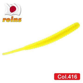 Silicone slug for micro jig Reins Aji Adder 2" #416 Glow Pearl Chart (edible, 15 pcs) 8849 фото