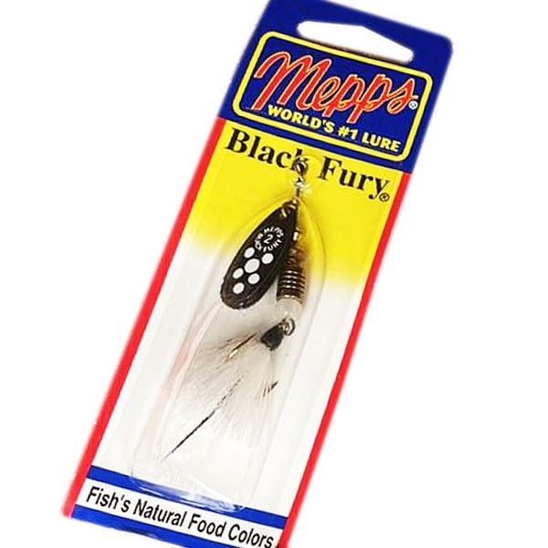 Spinner Mepps Black Fury BF2T 4.7g White Dot 7677 фото