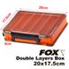 FOX Double Layers Box, 20*17.5*5cm, 256g, Pomarańczowe FXDBLLYRSBX-20X17.5X5-Orange фото 1