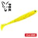 Silicone vibrating tail FOX 10cm Reaper #095 (electric yellow) (1 piece) 7444 фото 1