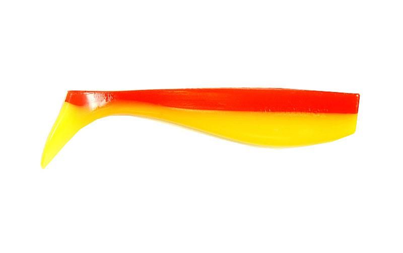 Silicone vibrating tail FOX 14cm Swimmer #026 (red yellow) (1 piece) 9851 фото