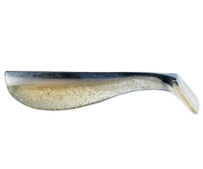 Silicone vibrating tail BIG HAMMER "Square Tail" 5" - #8 - Glow Sardine (1 piece, 12.5 cm) 9400 фото
