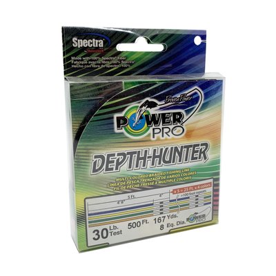 Шнур PowerPro Depth-Hunter Multicolor 30lb 153м 0.28мм EQ.DIA.8. USA 6855 фото