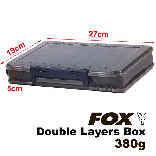 FOX Double Layers Box, 27*19*5cm, 380g, Dark Gray FXDBLLYRSBX-27X19X5-DarkGrey фото