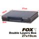 FOX Double Layers Box, 27*19*5cm, 380g, Gris Oscuro FXDBLLYRSBX-27X19X5-DarkGrey фото 1