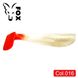 Silicone vibrating tail FOX 14cm Gloom #016 (white red perlamutr) (1 piece) 9862 фото 1