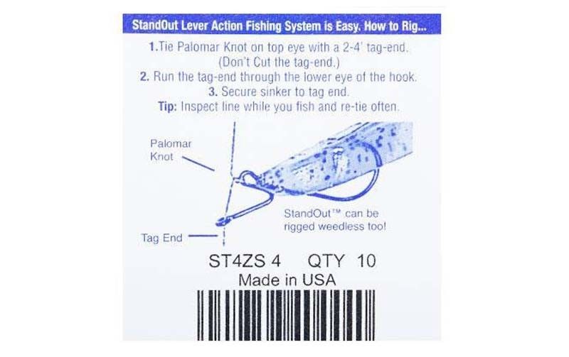 Offset hook StandOut Black Nickel ST4ZS #4 black (8pcs) 7922 фото