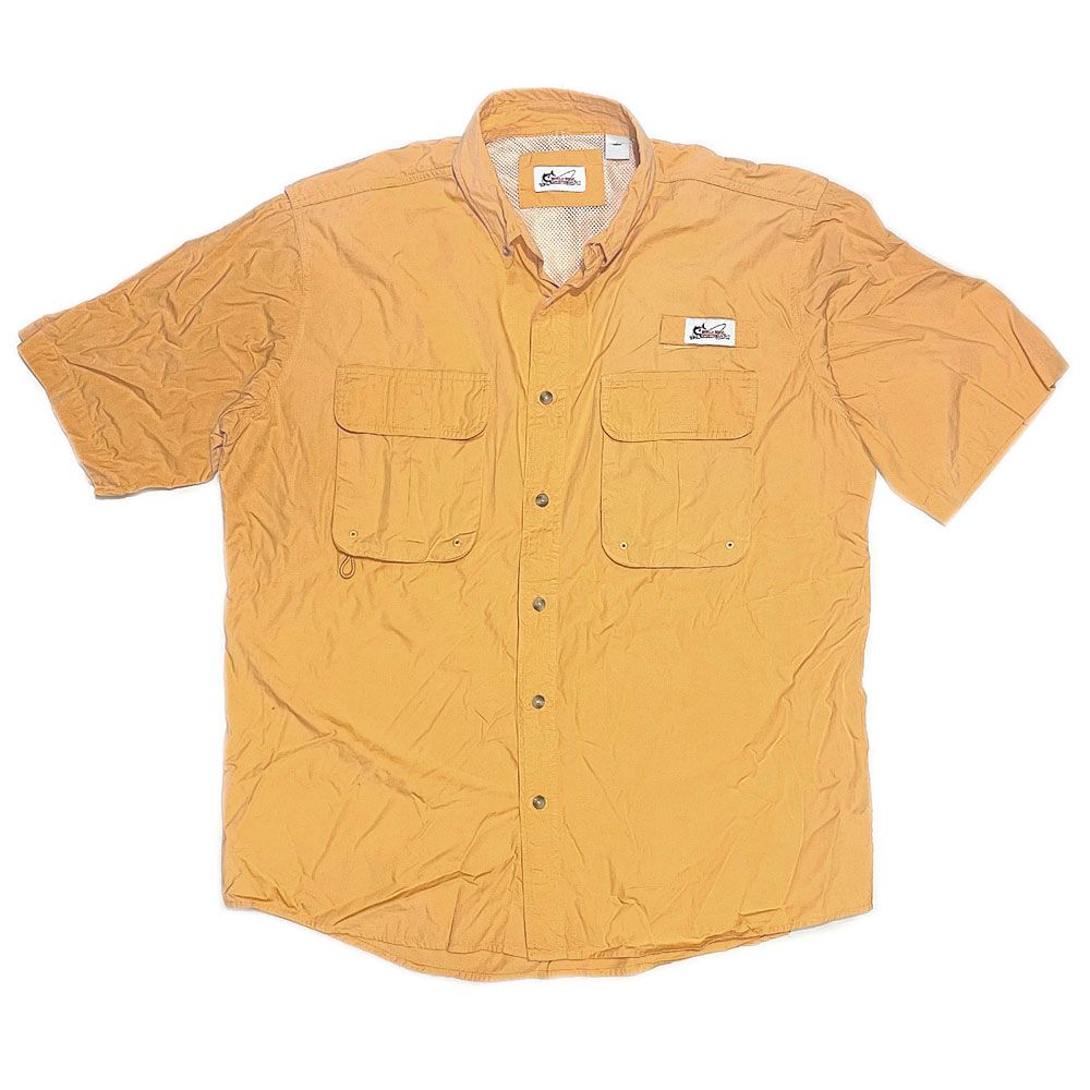 Купити World Wide Sportsman Fishing Shirt, L, 100% Cotton, Short Sleeve,  Tangelo (orange) 235867 в інтернет магазині
