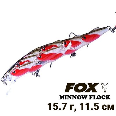 Воблер FOX Minnow Flock 11.5cm 15.7g #RD 10091 фото