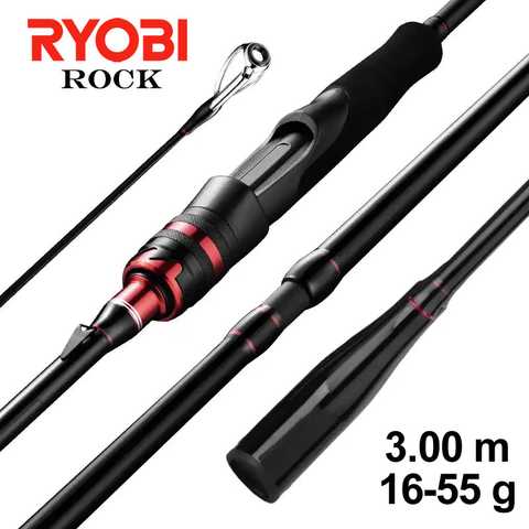 Купити Spinning rod RYOBI ROCK 3.00m, 16-55g, 3 Section, Hi-Carbon RYOBI-ROCK-300  в інтернет магазині