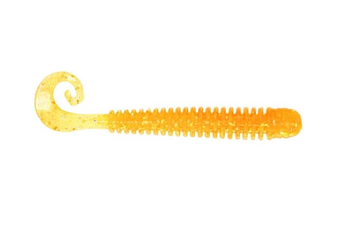 Silicone twister for microjig Reins G-tail Saturn Micro 2" #413 Chika Chika Orange (edible, 20 pcs) 5837 фото