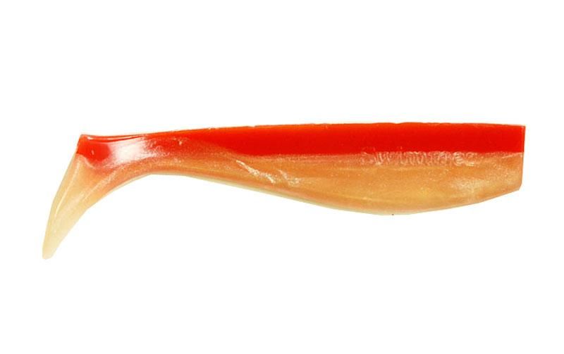 Silicone vibrating tail FOX 14cm Swimmer #043 (red perlamutr) (1 piece) 9871 фото